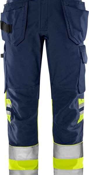 High vis Green werkbroek klasse 1 2640 GPLU - Broeken en shorts - Werkbroeken met spijkerzakken