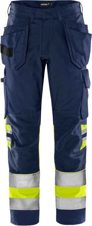 High vis Green werkbroek klasse 1 2640 GPLU - Broeken en shorts - Werkbroeken met spijkerzakken