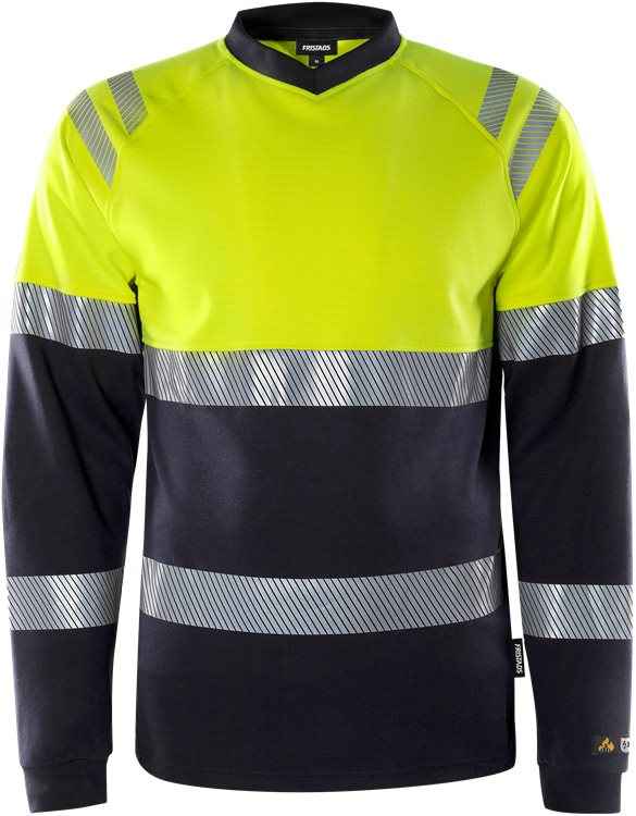 Flamestat high vis t-shirt met lange mouwen klasse 1 7107 TFL - T-shirts en polo's - T-shirts met ronde hals
