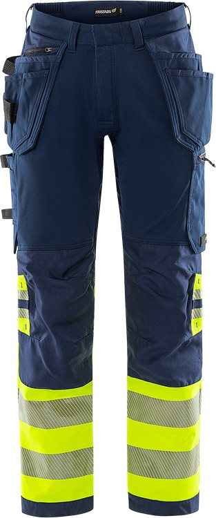 High Vis Green werkbroek stretch klasse 1 2643 GSTP - Broeken en shorts - Werkbroeken met spijkerzakken