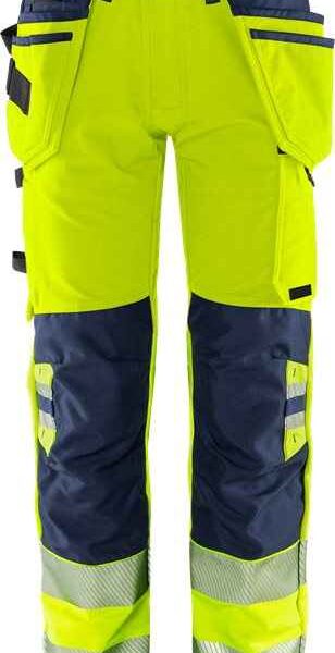 High Vis Green werkbroek stretch klasse 2 2644 GSTP - Broeken en shorts - Werkbroeken met spijkerzakken