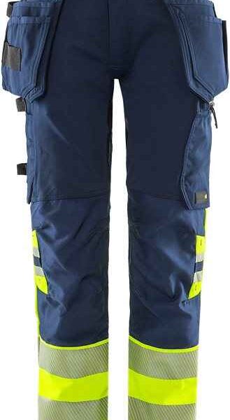 High Vis Green werkbroek dames stretch klasse 1 2663 GSTP - Broeken en shorts - Werkbroeken met spijkerzakken