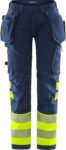 FRISTADS High Vis Green werkbroek dames stretch klasse 1 2663 GSTP
