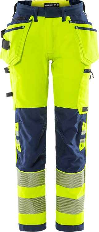 High Vis Green werkbroek dames stretch klasse 2 2664 GSTP - Broeken en shorts - Werkbroeken met spijkerzakken