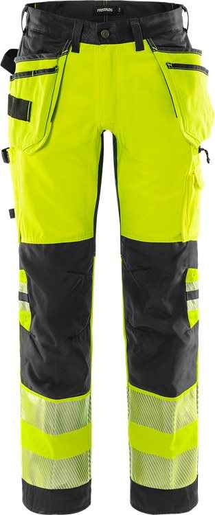 High vis werkbroek stretch klasse 2 2707 PLU - Broeken en shorts - Werkbroeken met spijkerzakken