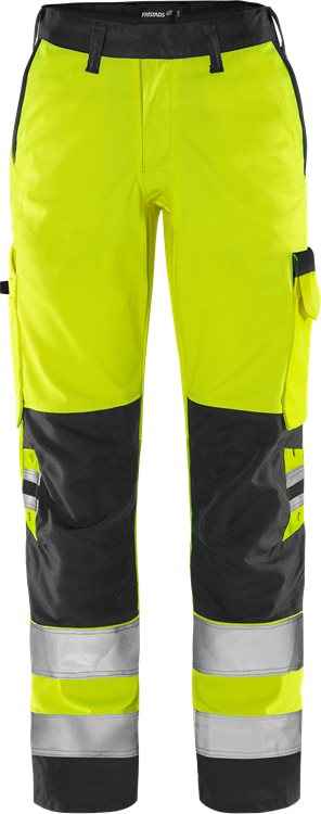 High vis Green broek dames klasse 2 2642 GPLU - Broeken en shorts - Werkbroeken