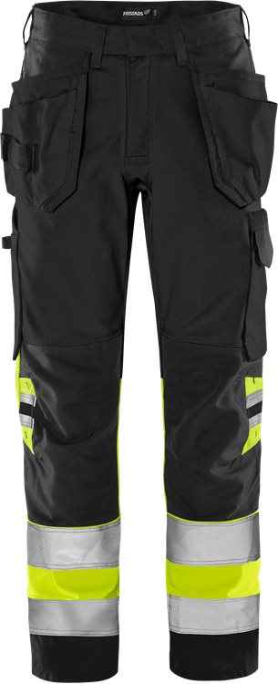 High vis Green werkbroek klasse 1 2640 GPLU - Broeken en shorts - Werkbroeken met spijkerzakken