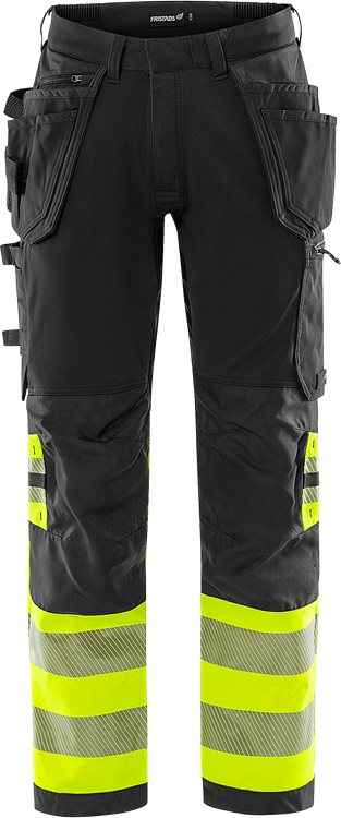 High Vis Green werkbroek stretch klasse 1 2643 GSTP - Broeken en shorts - Werkbroeken met spijkerzakken