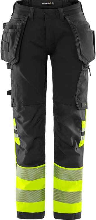 High Vis Green werkbroek dames stretch klasse 1 2663 GSTP - Broeken en shorts - Werkbroeken met spijkerzakken