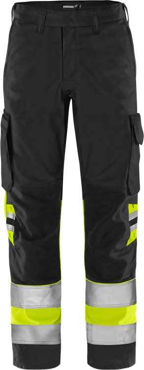 High vis Green broek klasse 1 2668 GPLU - Broeken en shorts - Werkbroeken