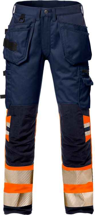 High vis werkbroek stretch klasse 1 2706 PLU - Broeken en shorts - Werkbroeken met spijkerzakken