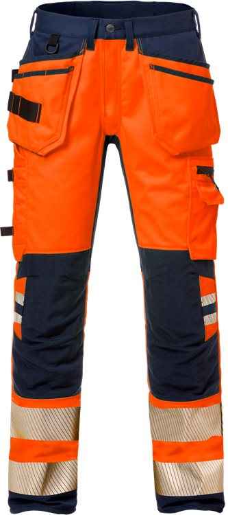 High vis werkbroek stretch klasse 2 2707 PLU - Broeken en shorts - Werkbroeken met spijkerzakken