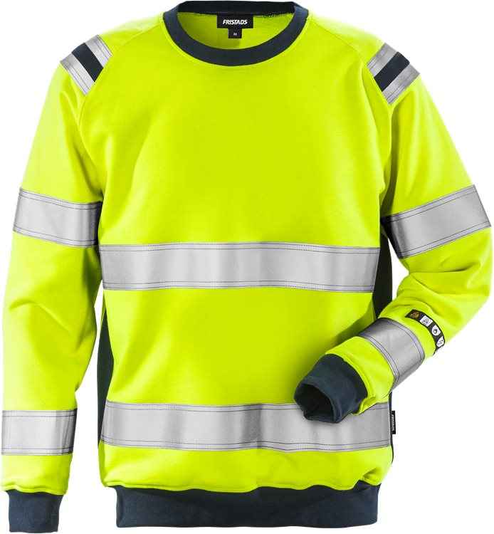 Flamestat high vis sweatshirt klasse 3 7076 SFLH - Truien en sweaters - Sweaters met ronde hals