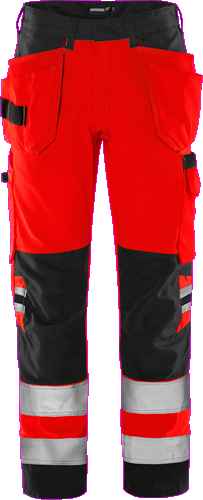 High vis Green werkbroek klasse 2 2641 GPLU - Broeken en shorts - Werkbroeken met spijkerzakken