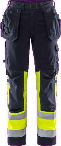 Flamestat high vis stretch broek klasse 1 2263 ATHF - Broeken en shorts - Werkbroeken met spijkerzakken