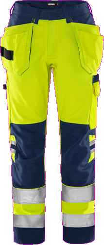 High vis dameswerkbroek klasse 2 2671 GPLU - Broeken en shorts - Werkbroeken met spijkerzakken