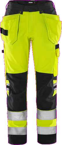 High vis dameswerkbroek klasse 2 2671 GPLU - Broeken en shorts - Werkbroeken met spijkerzakken