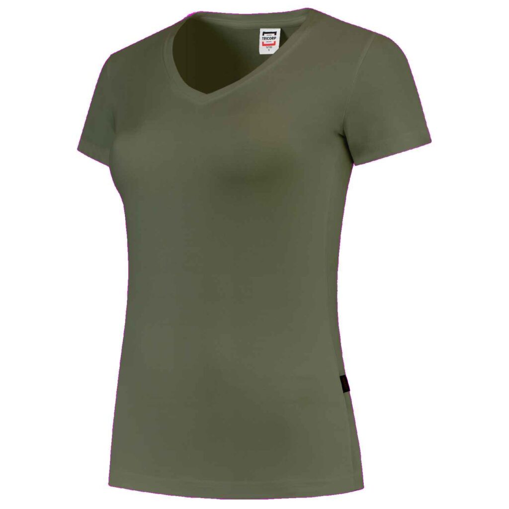 TRICORP T-shirt V Hals Fitted Dames - T-shirts en polo's - T-shirts met v-hals