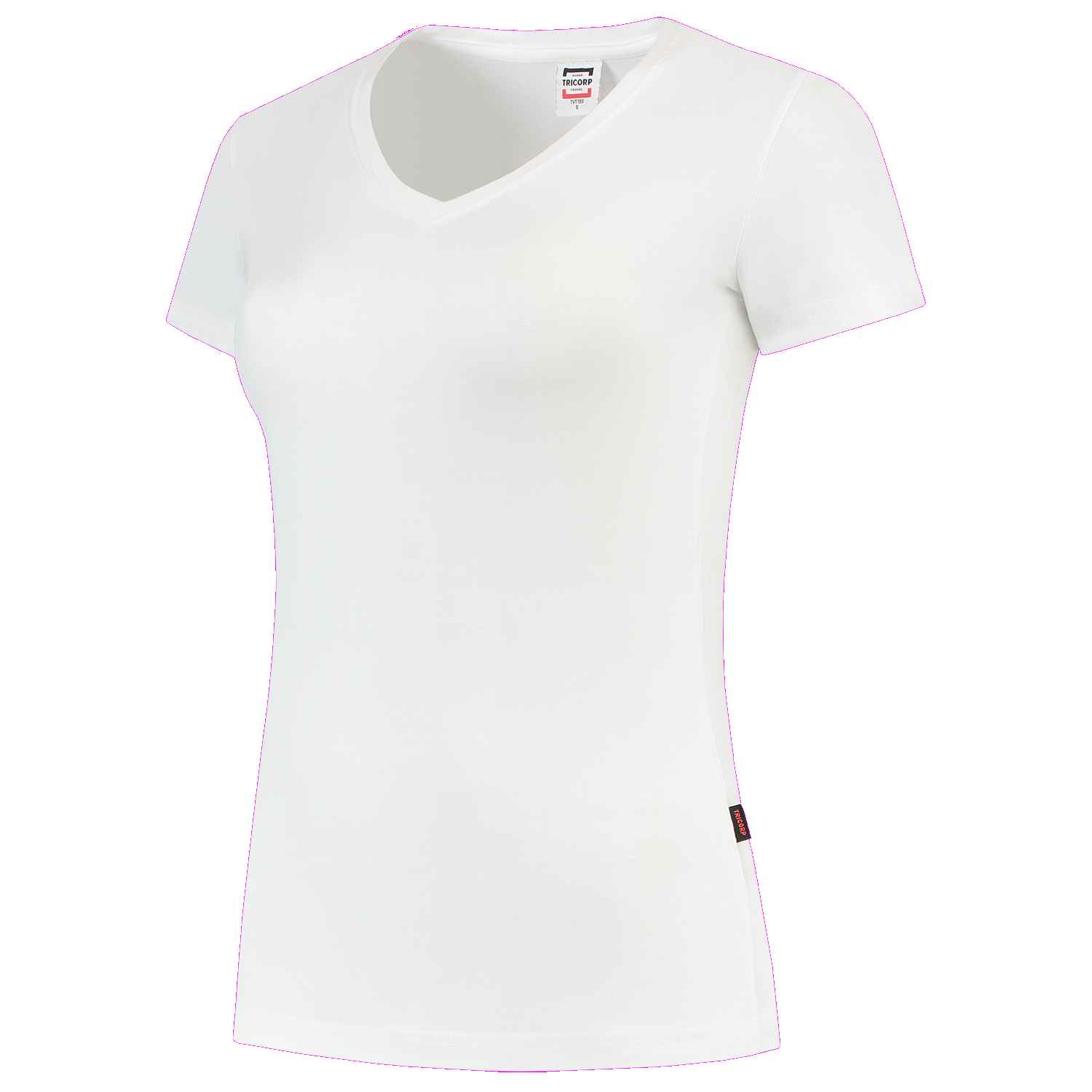 TRICORP T-shirt V Hals Fitted Dames - T-shirts en polo's - T-shirts met v-hals