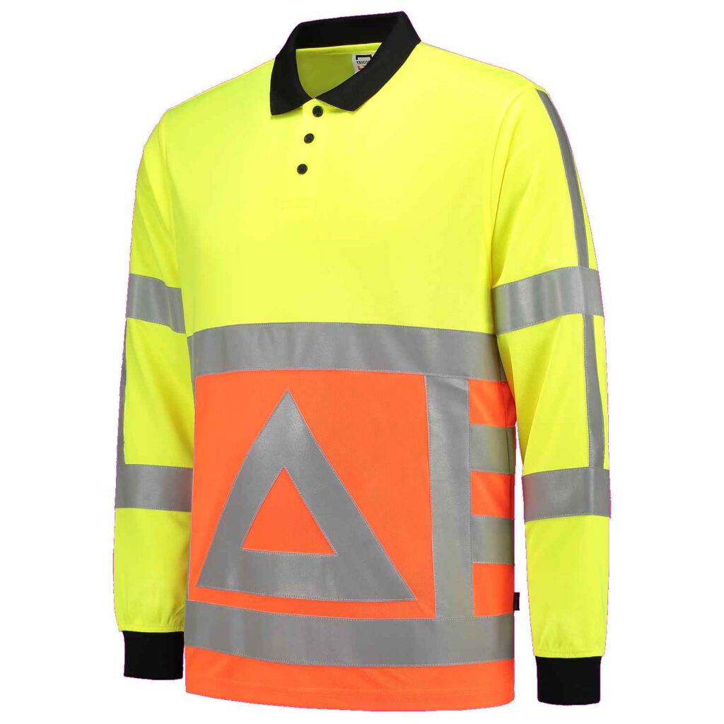 TRICORP Poloshirt Verkeersregelaar Lange Mouw - T-shirts en polo's - Polo's met lange mouwen