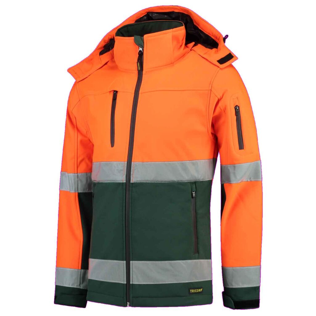 TRICORP Softshell ISO20471 Bicolor - Jassen en bodywarmers - Softshell werkjassen