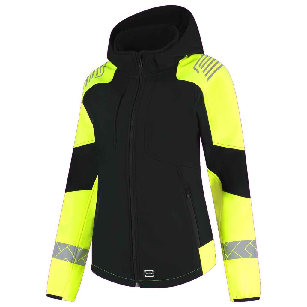 TRICORP Softshell Capuchon Reflective Redefined Dames - Jassen en bodywarmers - Softshell werkjassen