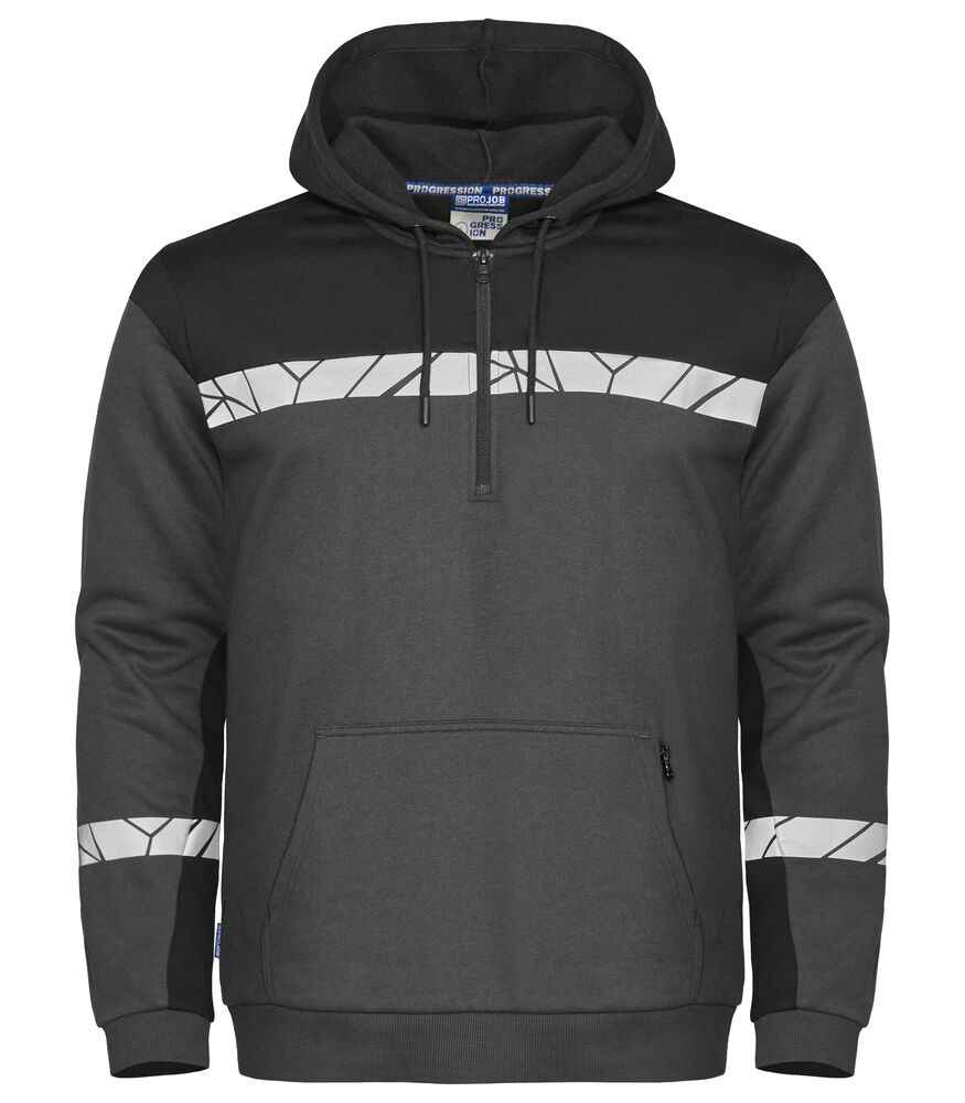 Projob 7104 HOODIE MET HALVE RITSSLUITING - Truien en sweaters - Sweaters
