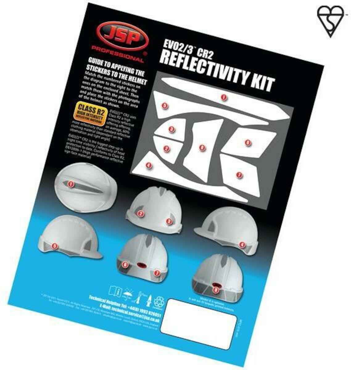 Reflective CR2 Decal Kit for EVO®2/3 - Pack of 10 - Pbm's - Accessoires