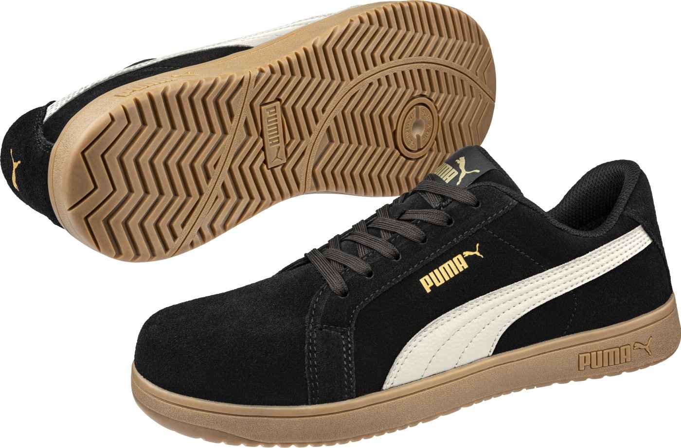 Puma Iconic Black Gum Low S1PL - Schoenen en laarzen - Lage werkschoenen