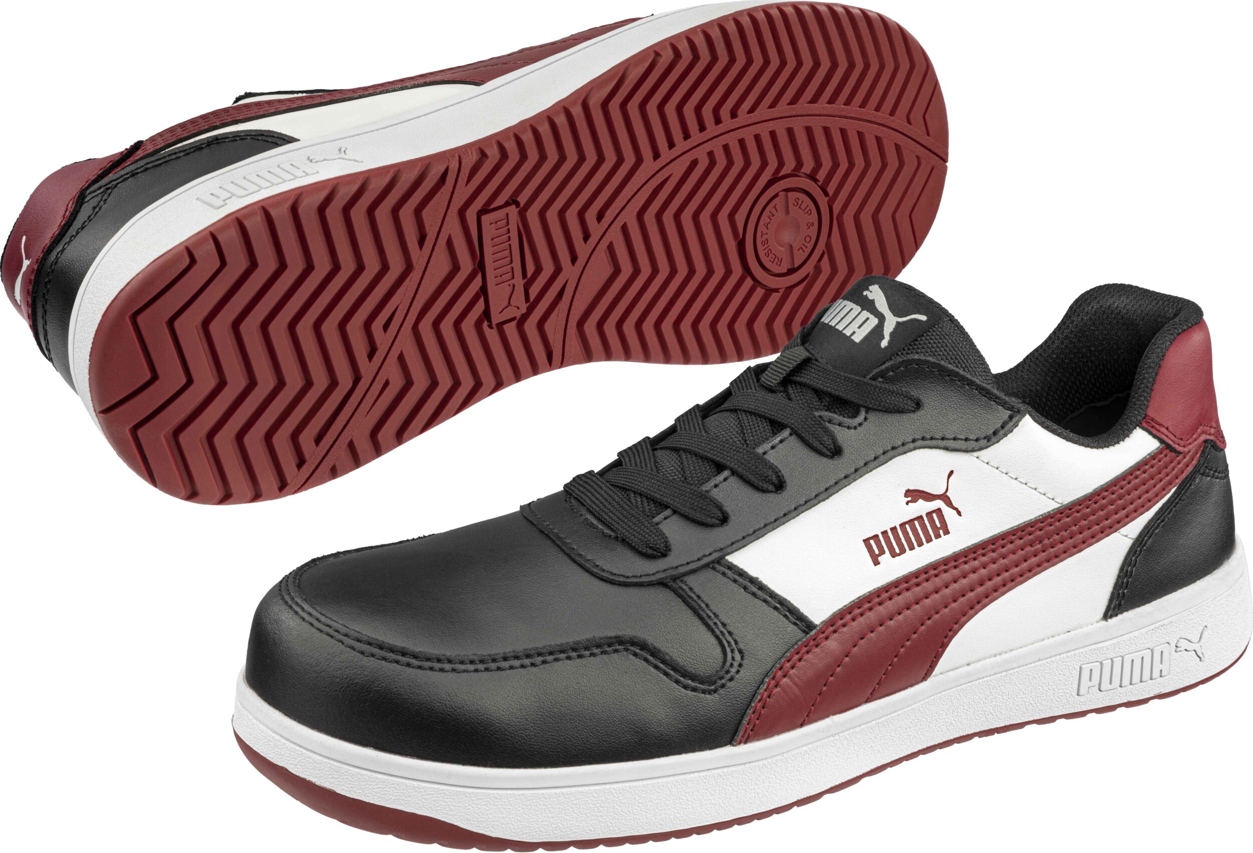 Puma Frontcourt Blk/Wht/Red Low S3L - Schoenen en laarzen - Lage werkschoenen