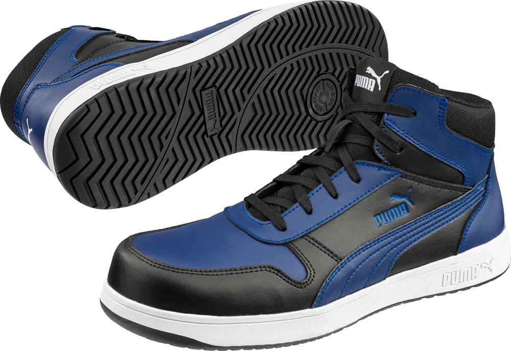 Puma Frontcourt Blue/Blk Mid S3L - Schoenen en laarzen - Hoge werkschoenen