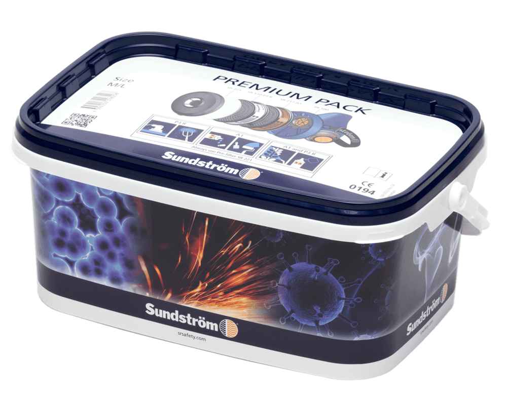 Sundström Half Mask Premium Pack SR 100 M/L - Pbm's -