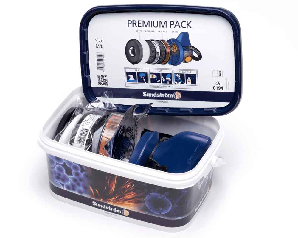Sundström Half Mask Premium Pack SR 100 M/L - Pbm's -