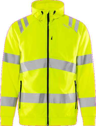 FRISTADS High vis sweatjack met capuchon klasse 3 7865 GPSW - Truien en sweaters - Hoodies