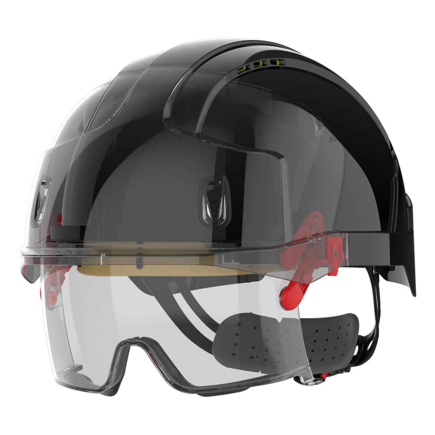 EVO® VISTAlens® Safety Helmet with Integrated Eyewear - Vented