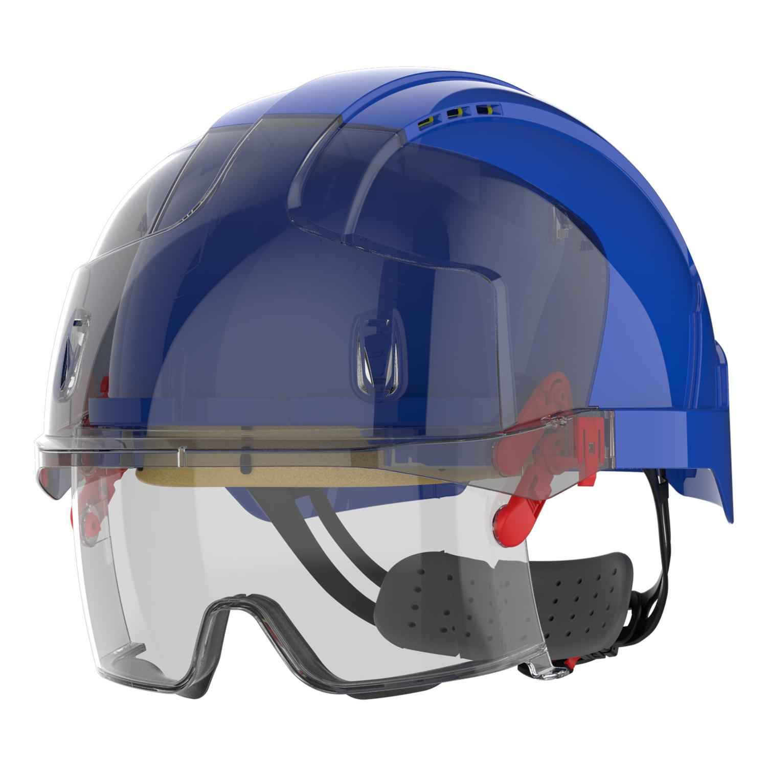 EVO® VISTAlens® Safety Helmet with Integrated Eyewear - Vented - Afbeelding 2