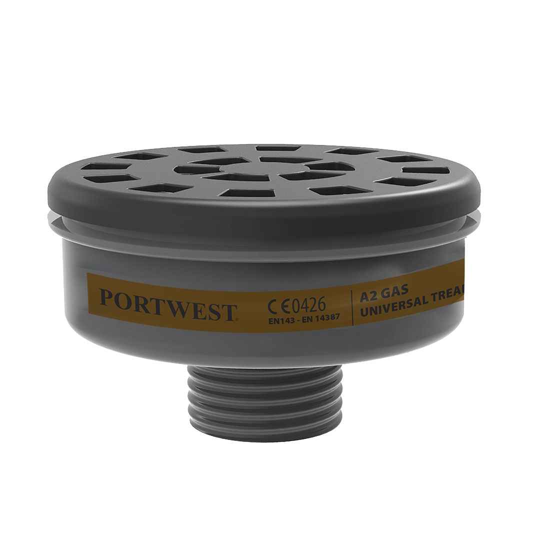 Portwest A2 Gasfilter Universele Draad (6 stuks)