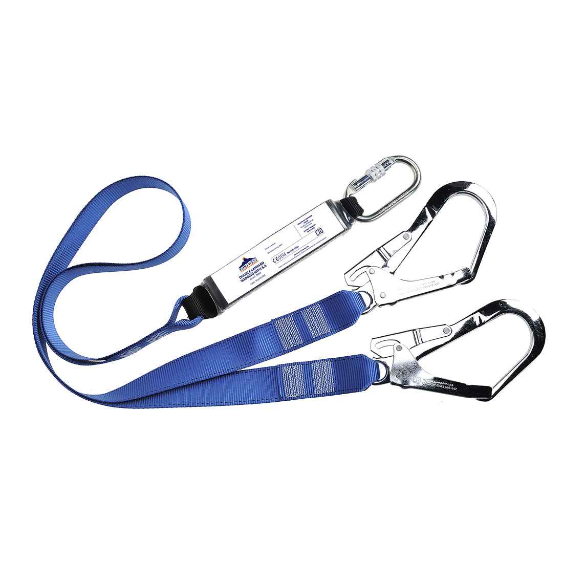 Portwest Dubbele Webbing 1,8m Leeflijn met Schokdemper