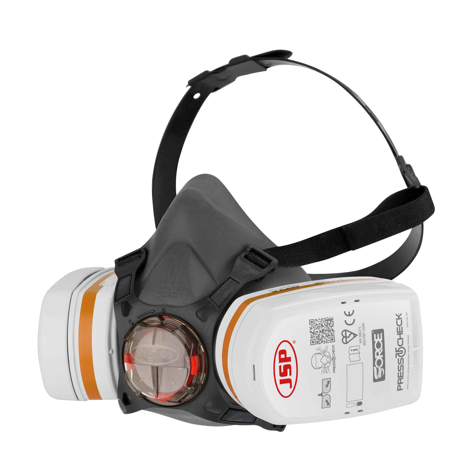 JSP Force®8 Half-Mask Respirator with PressToCheck™ - A2P3 Filters