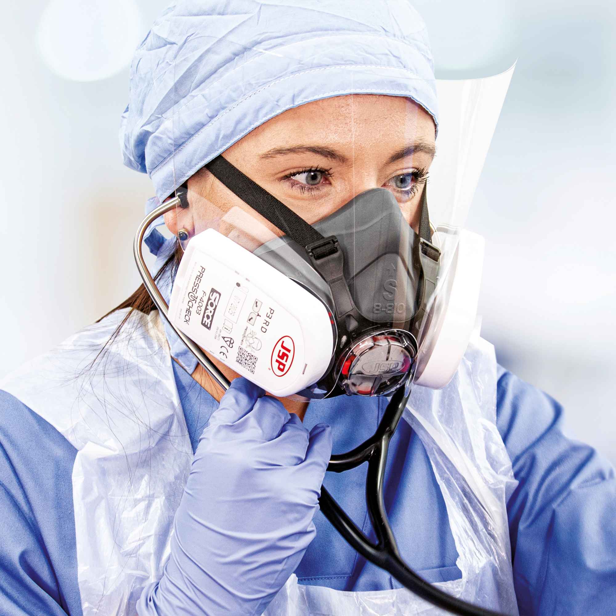 JSP Force®8 Half-Mask Respirator with PressToCheck™ - A2P3 Filters - Afbeelding 2