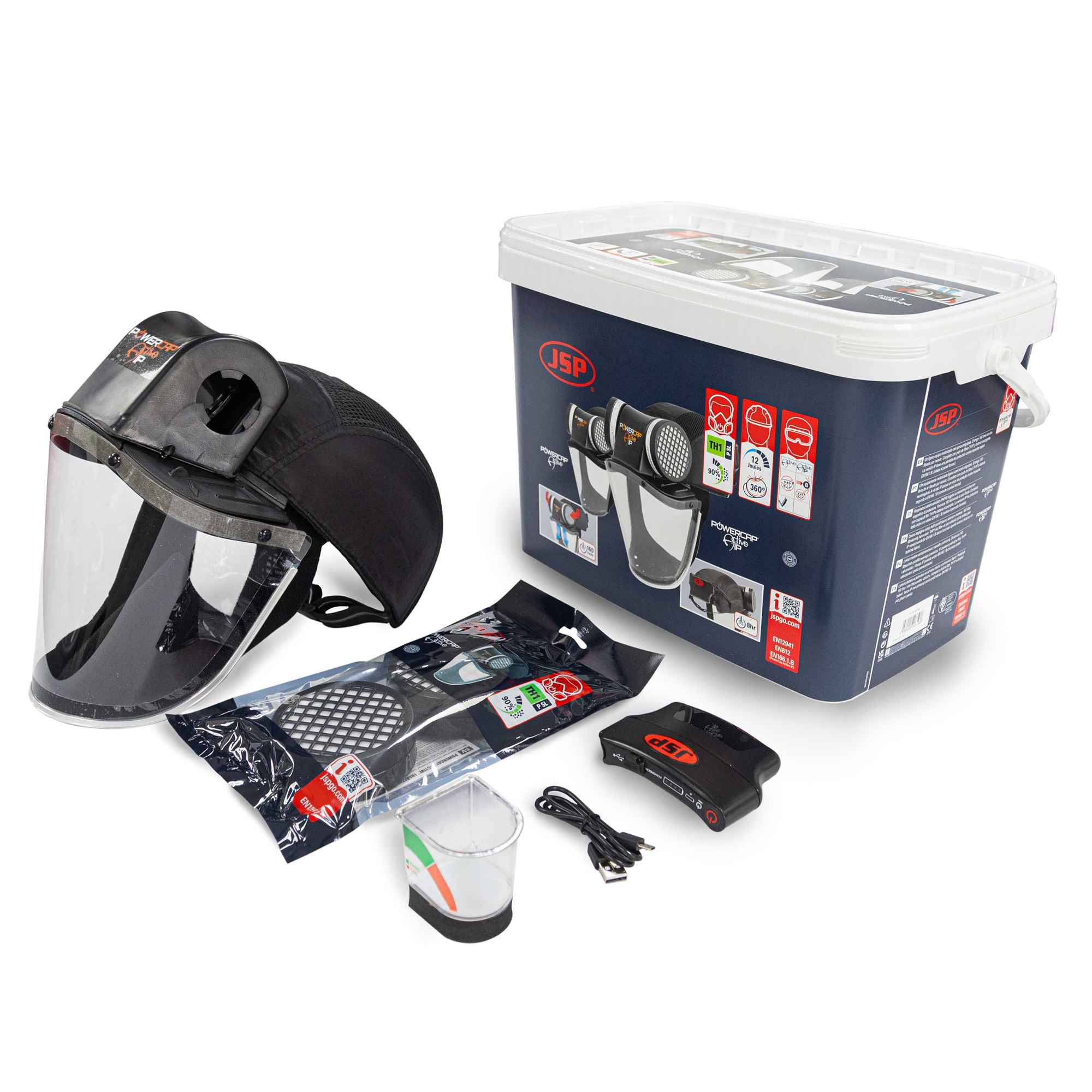 JSP Powercap® Active™ IP 8hr - Black
