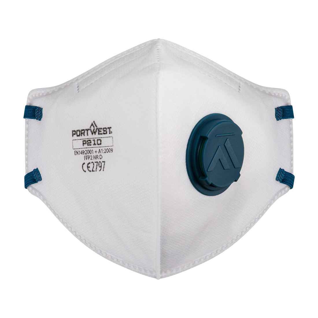 Portwest FFP2 Stofmasker met Ventiel Dolomiet Vouwbaar (3 stuks)