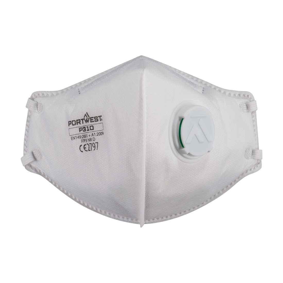 Portwest FFP3 Vouwbaar Stofmasker met Ventiel Dolomiet (3 stuks)