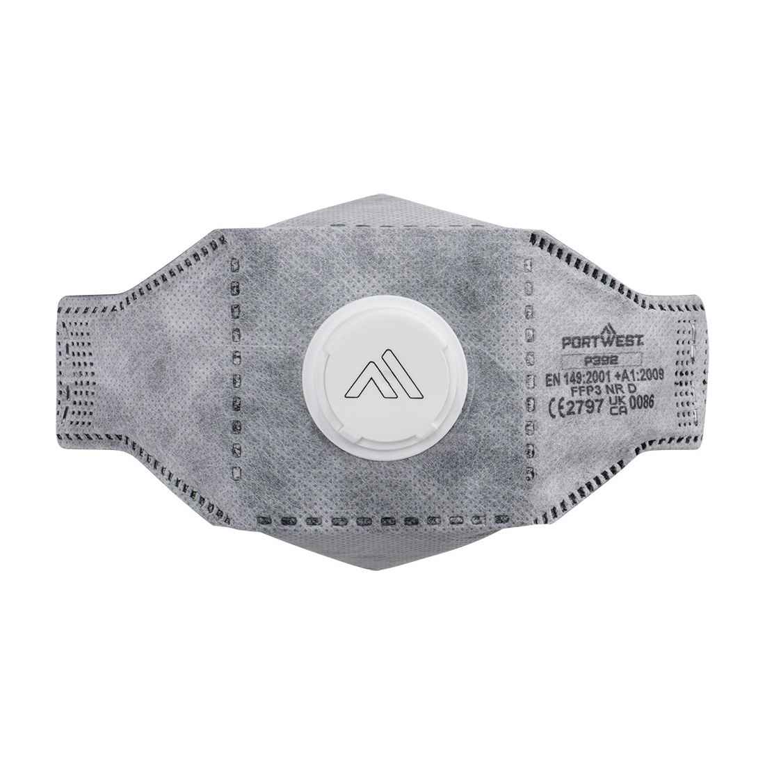 Portwest EAGLE FFP3 Vouwbaar Stofmasker met Ventiel Koolstof (10 stuks)