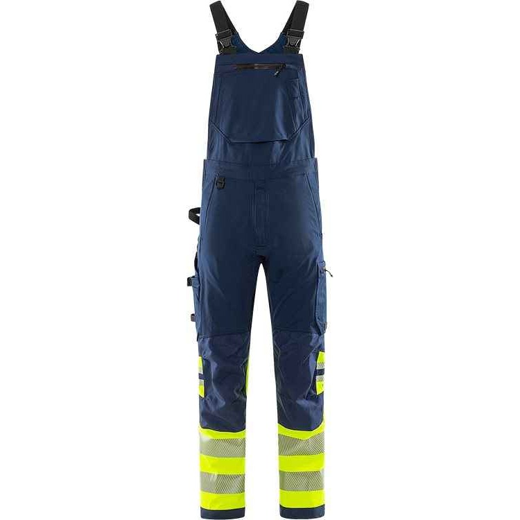 FRISTADS High vis Green Amerikaanse overall stretch klasse 1 1032 GSTP