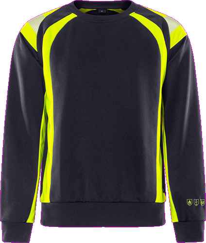 FRISTADS Flamestat sweater met verbeterde zichtbaarheid 7950 GFSW - Truien en sweaters - Sweaters met ronde hals